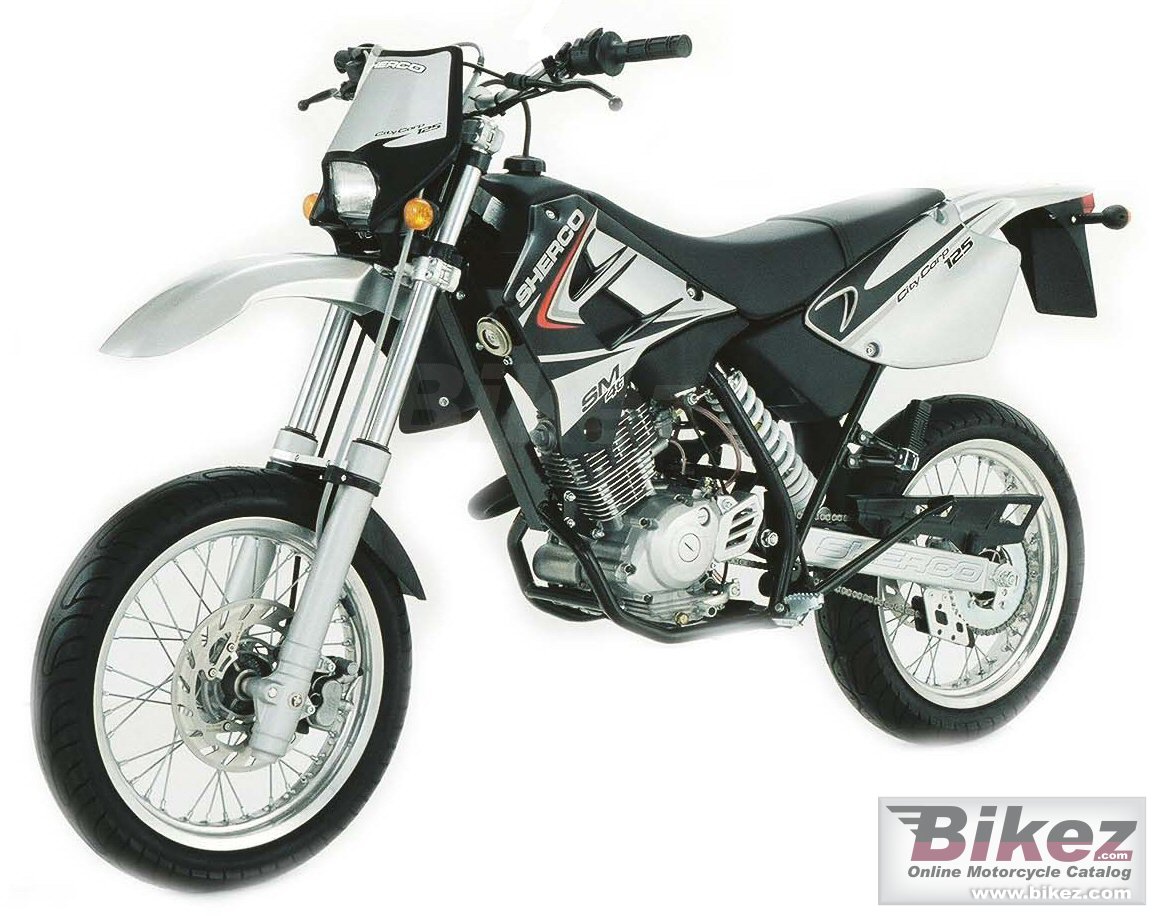 Big Sherco citycorp 125 supermotard picture and wallpaper from Bikez.com